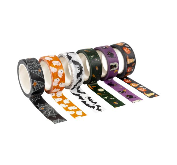 Rubans adhésifs Halloween 6x10 m phosphorescent