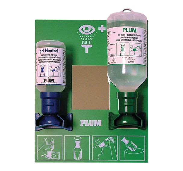 SERIE DL - Station murale 2 flacons : 500 ml yeux et 200 ml corps