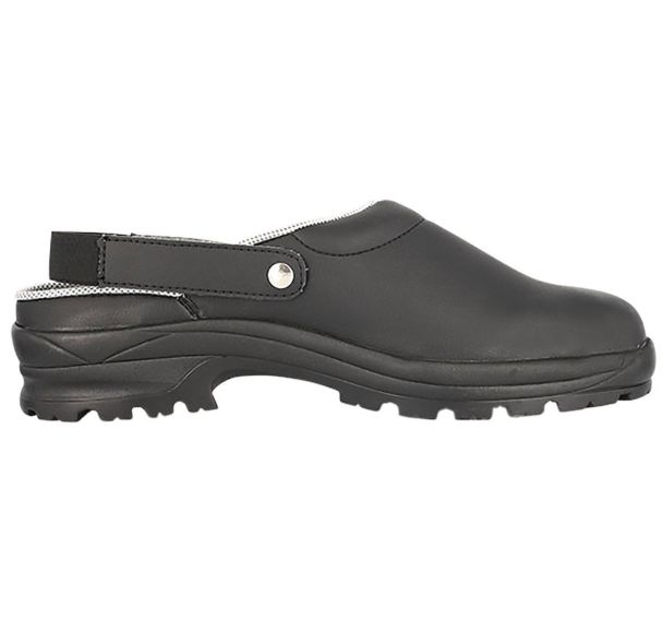Sabot de sécurité grande pointure en microfibre noire, T50