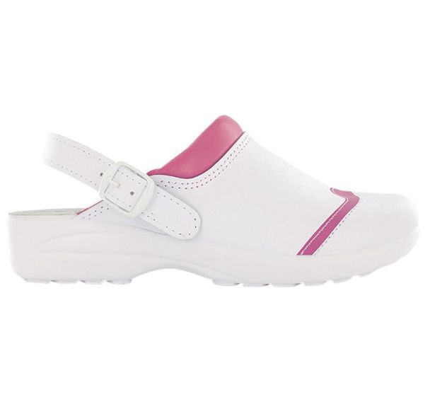 Sabot de travail en cuir OB EA SRC rose Mado - Nordways