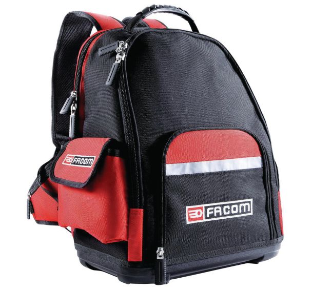 Sac à dos textile pour outils Noir/Rouge