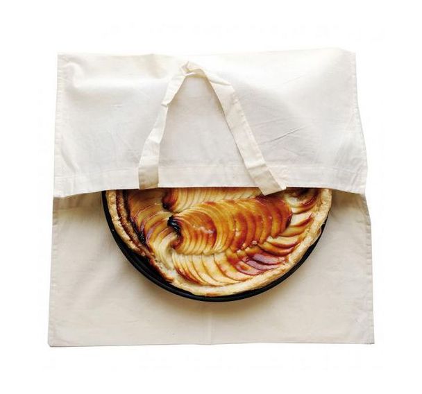 Sac à tarte en coton naturel à peindre ou à décorer 40 x 40 cm (Lot de 10)