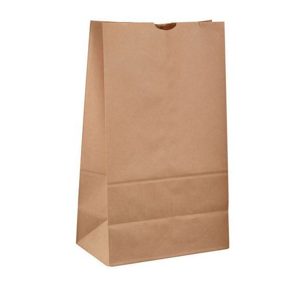 Sac caba en papier kraft brun avec soufflet - Lot de 1000 - Matfer Flo