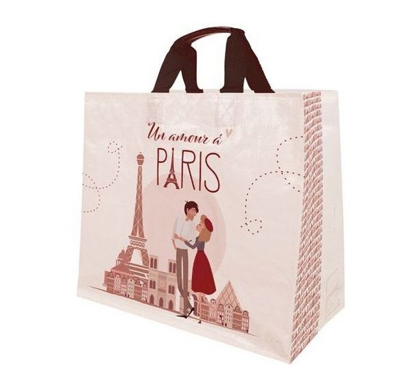 Sac cabas tissé Amour Paris - 33l