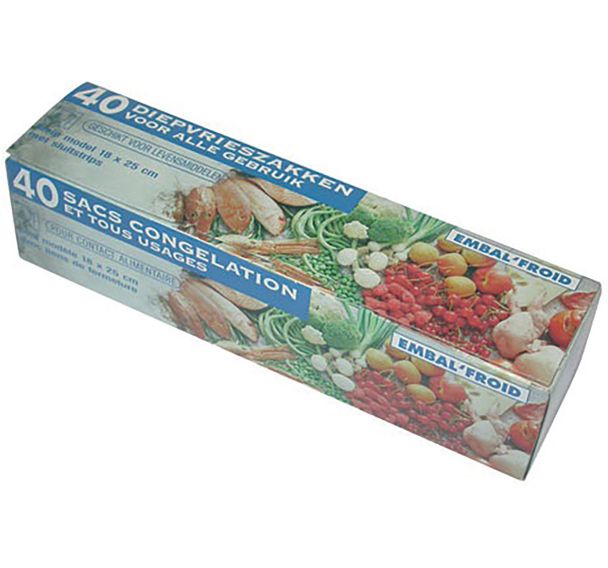 Sac congèlation 18x25 pm x40 pmcg40111