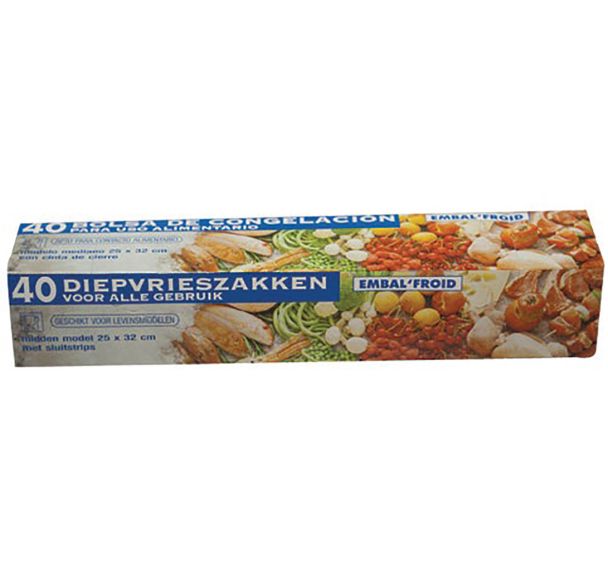 Sac congèlation 22x35 mm x40