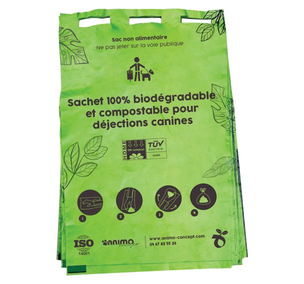 Sac gant végétal en liasse - 2000 sachets