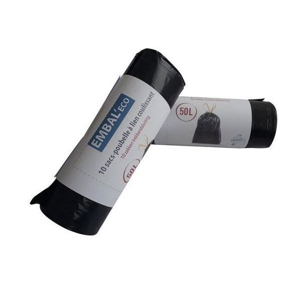 Sac poubelle Embal'eco lien coulissant - Embal Eco