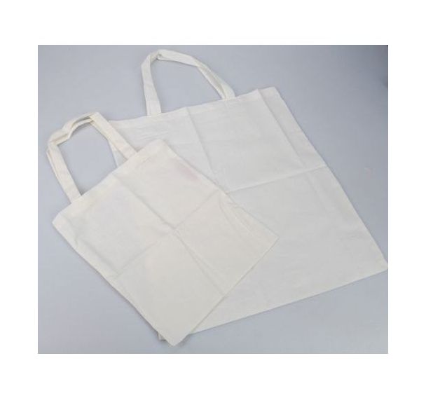 Sac shopping enfant en coton naturel 28.5 x 24 cm (Ensemble de 12)