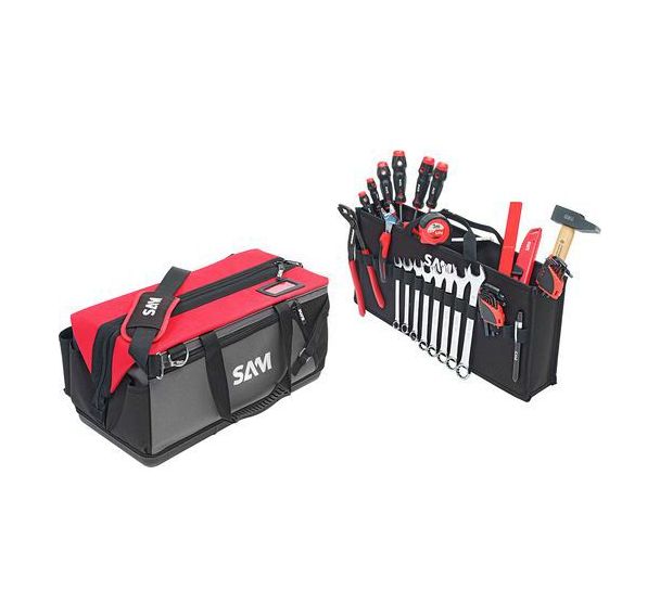 Sac textile 30 litres avec 100 outils de maintenance
