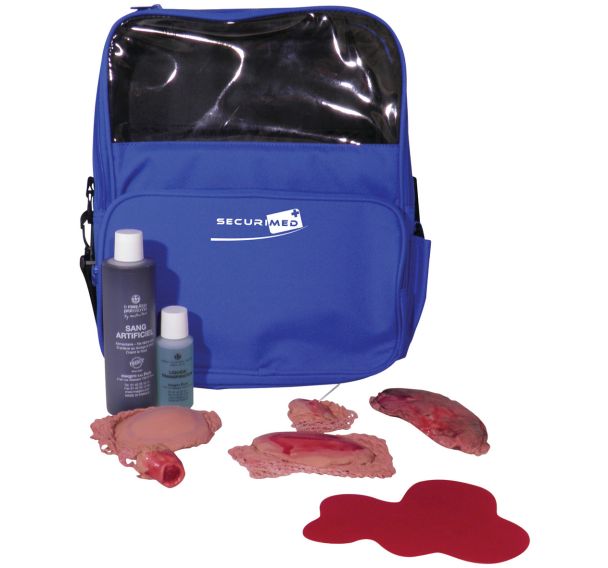 Saccoche maquillage fausses plaies garnie Kit 5-Securimed