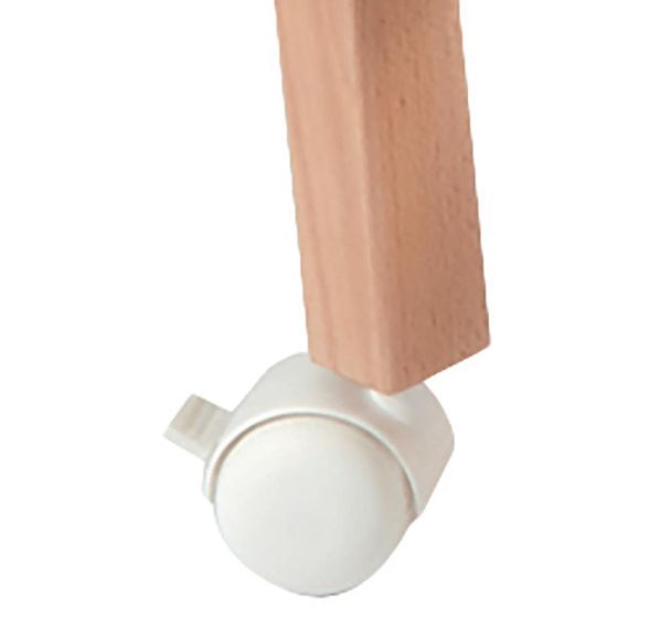 Sachet 4 roulettes pivotantes avec frein pour lit