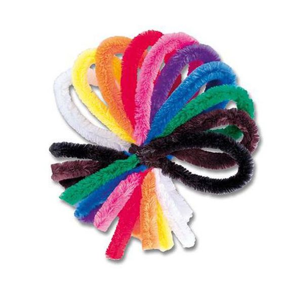 Sachet 50 chenilles géantes Ø 20 mm coloris assortis