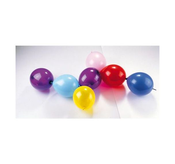 Sachet de 100 ballons baudruche, double attache