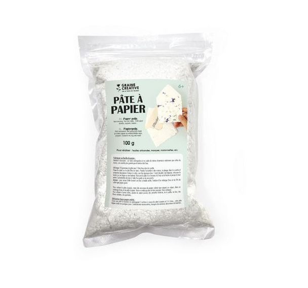 Sachet de 100g de pâte à papier