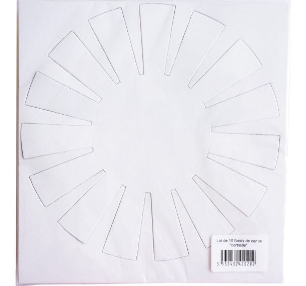 Sachet de 10 pièces carton pour tissage raphia