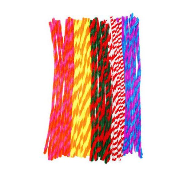 Sachet de 50 chenilles Twist 30 cm Ø 6 mm