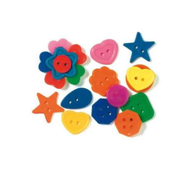 Sachet de boutons de formes et couleurs différentes