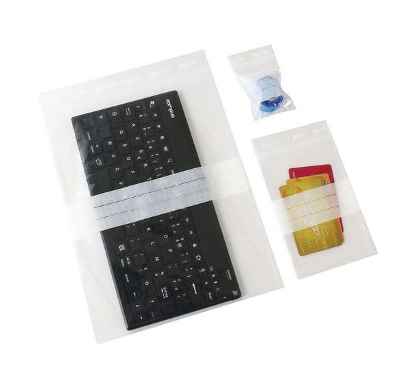 Sachets zip - Bandes blanches 50 µm - Manutan Expert