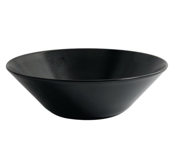 Saladier en grès ø24 cm noir-Kuro
