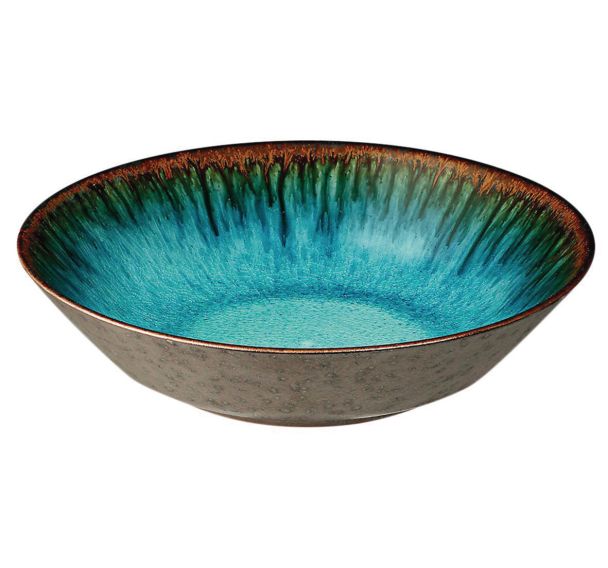 Saladier en grès ø25,4 cm 174cl bleu-Terra Iris-Terra