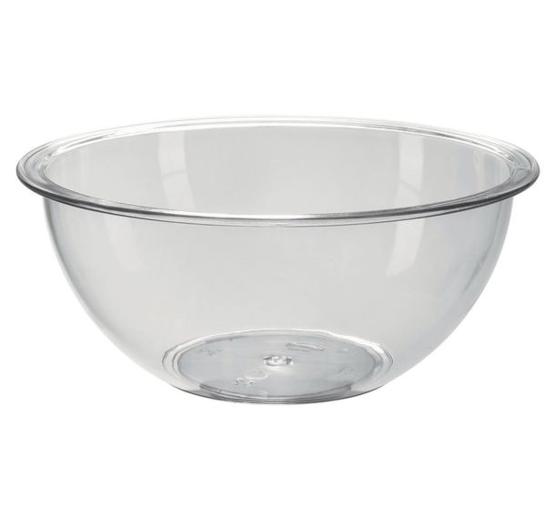 Saladier en plastique 18x7,5 cm 85cl transparent