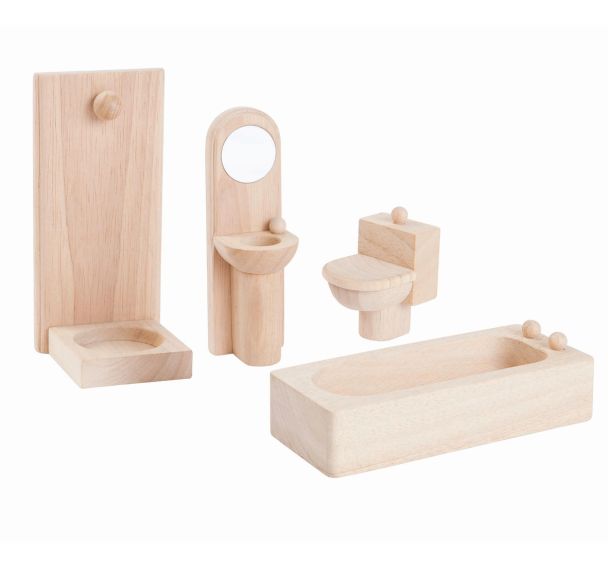 Salle de bain en bois naturel