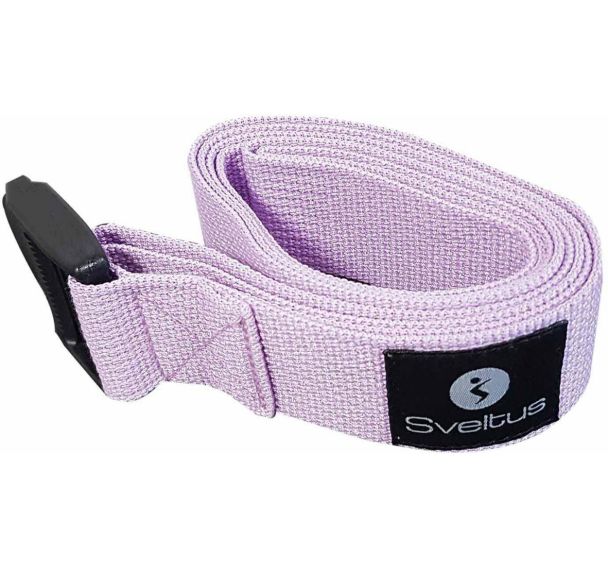 Sangle de yoga lilas fourreau Sveltus