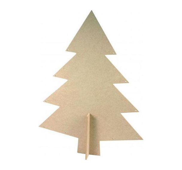 Sapin à décorer. Dim 150 x 200 mm (Lot de 6)