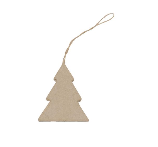 Sapin plat à suspendre 8cm (Lot de 20)
