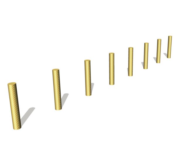 Saute mouton ( x8 ) - scellement direct