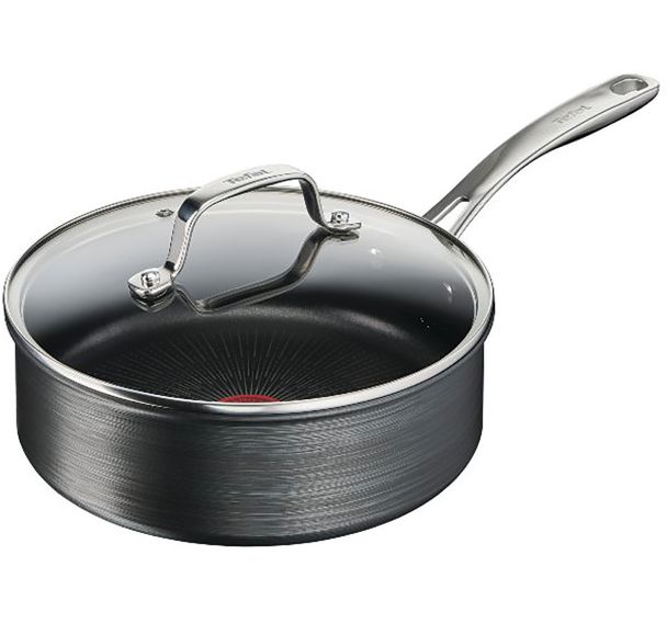 Sauteuse 24cm + couvercle en verre Unlimited Premium gris