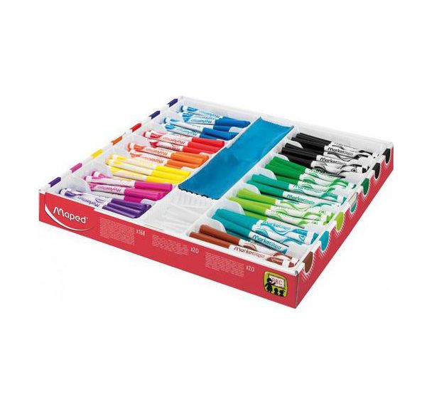 Schoolpack 168 feutres effaçables à sec Makerpeps