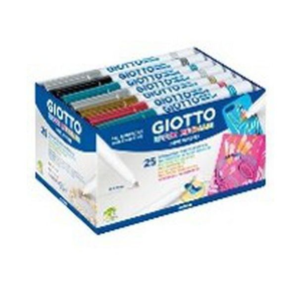 Schoolpack 25 feutres decor métal