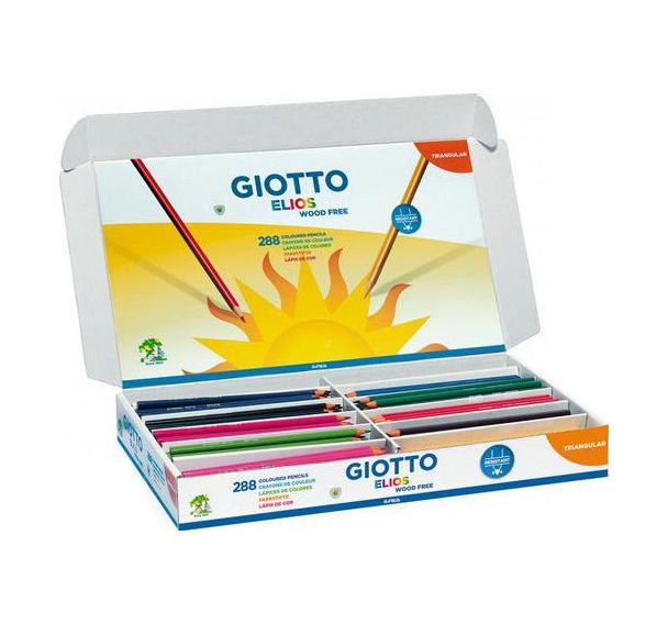 Schoolpack 288 crayons 18 cm Elios Omyacolor Giotto