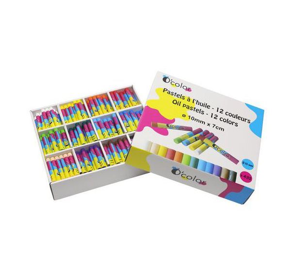 Schoolpack 432 pastels à l'huile Ø 10mm longueur 70mm