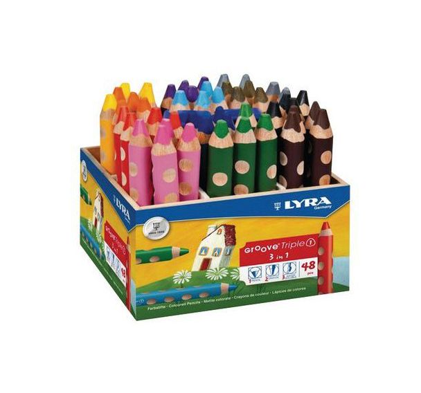 Schoolpack 48 crayons Groove TRIPLEONE