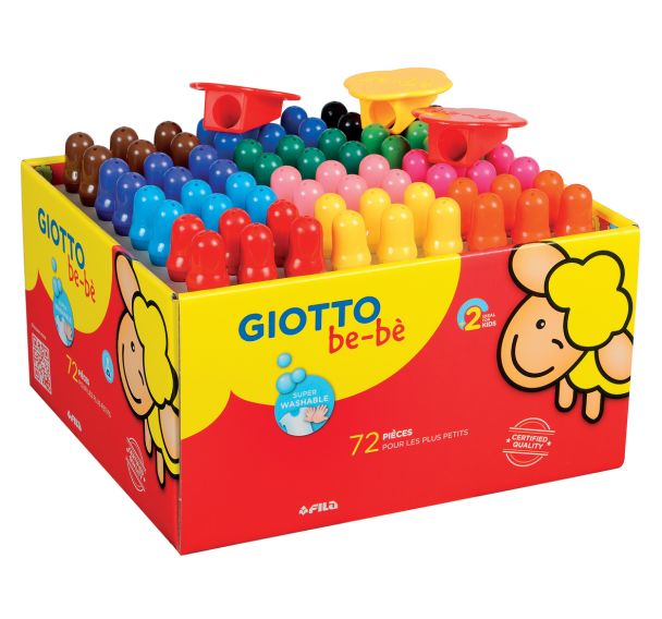 Schoolpack 72 crayons gros module Giotto Bébé