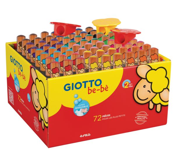 Schoolpack 72 crayons gros module Giotto Bébé