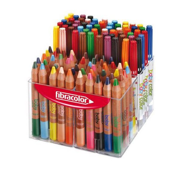 Schoolpack baby 60 feutres + 48 maxi crayons