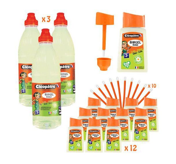 Schoolpack colle gel végétale super épaisse Biogel école