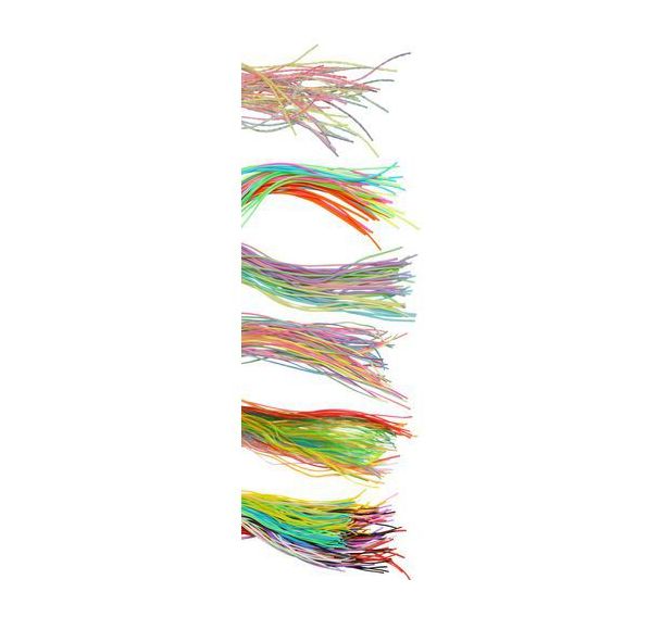 Schoolpack de 500 scoubidous 80 cm, couleurs assorties