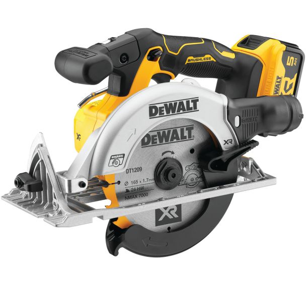 Scie Circulaire Xr 18V 5Ah Li-Ion Brushless 165 mm - Dewalt