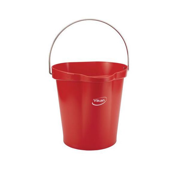Seau alimentaire gradué avec bec verseur - 12 L