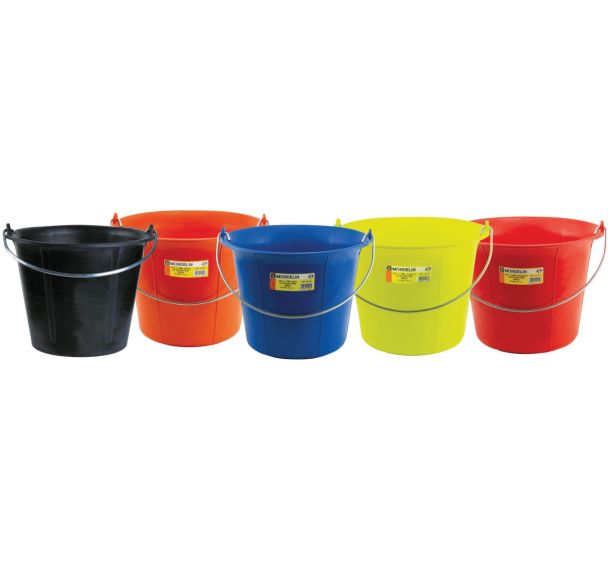 Seau en plastique - Lot de 5 - Mondelin