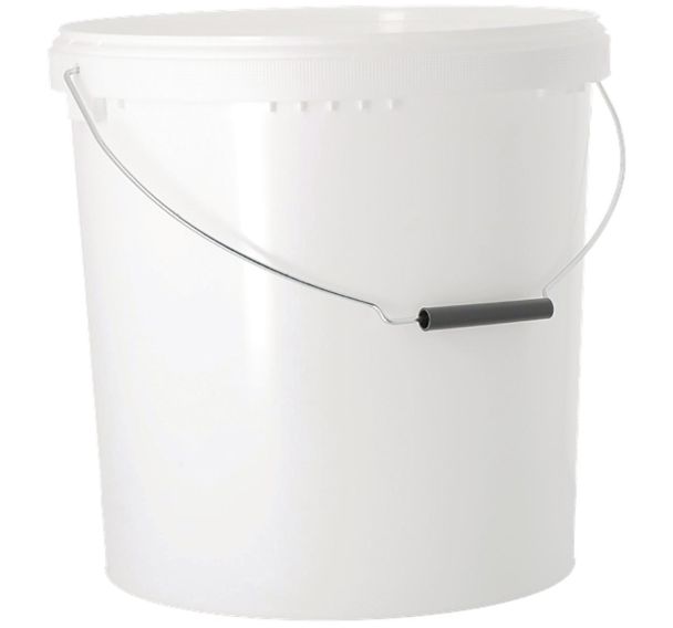 Seau plastique blanc - 17 à 20 L
