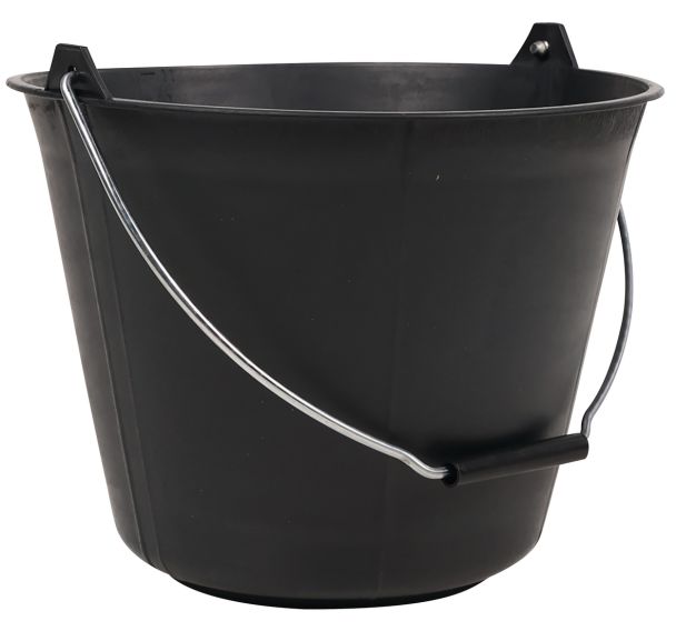 Seau plastique noir 11 L - Manutan