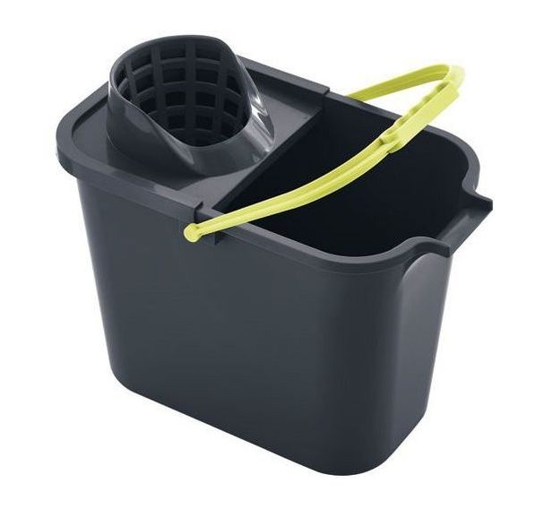 Seau rectangulaire avec essoreur - 12L