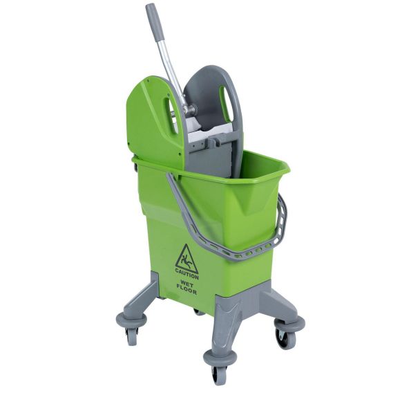 Seau roulant avec presse à machoires - 25 L