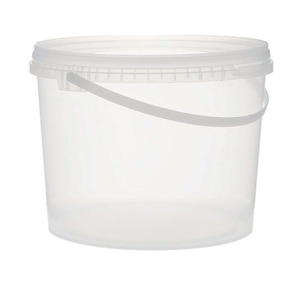 Seau transparent avec couvercle – 1 à 10L